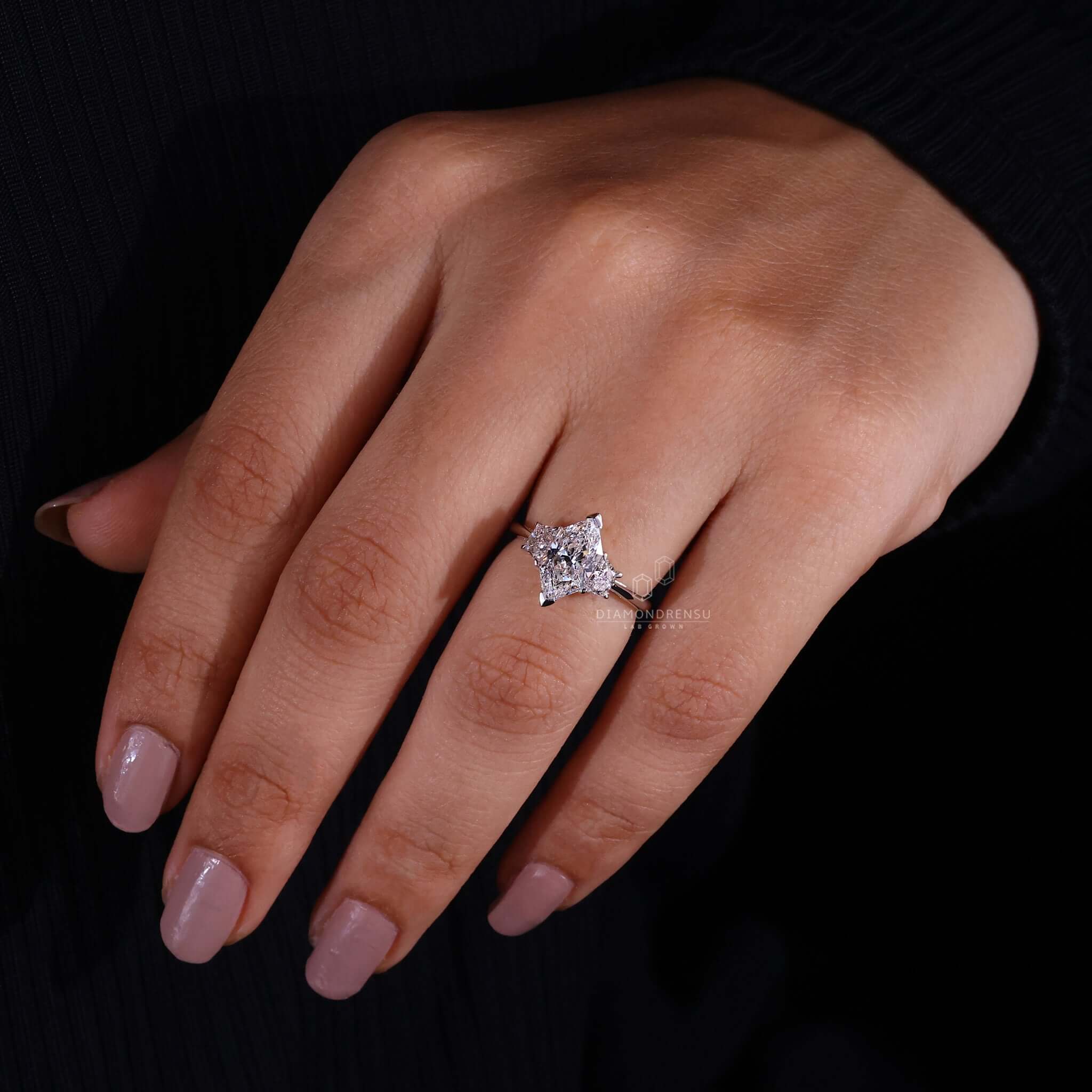 Claw Prong Engagement Ring showcasing a classic claw prong setting to hold the diamond securely and elegantly.