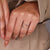 Yellow gold ring enhancer for wedding set.
