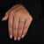 Custom engagement ring featuring Toi et Moi diamond design and lab diamond.
