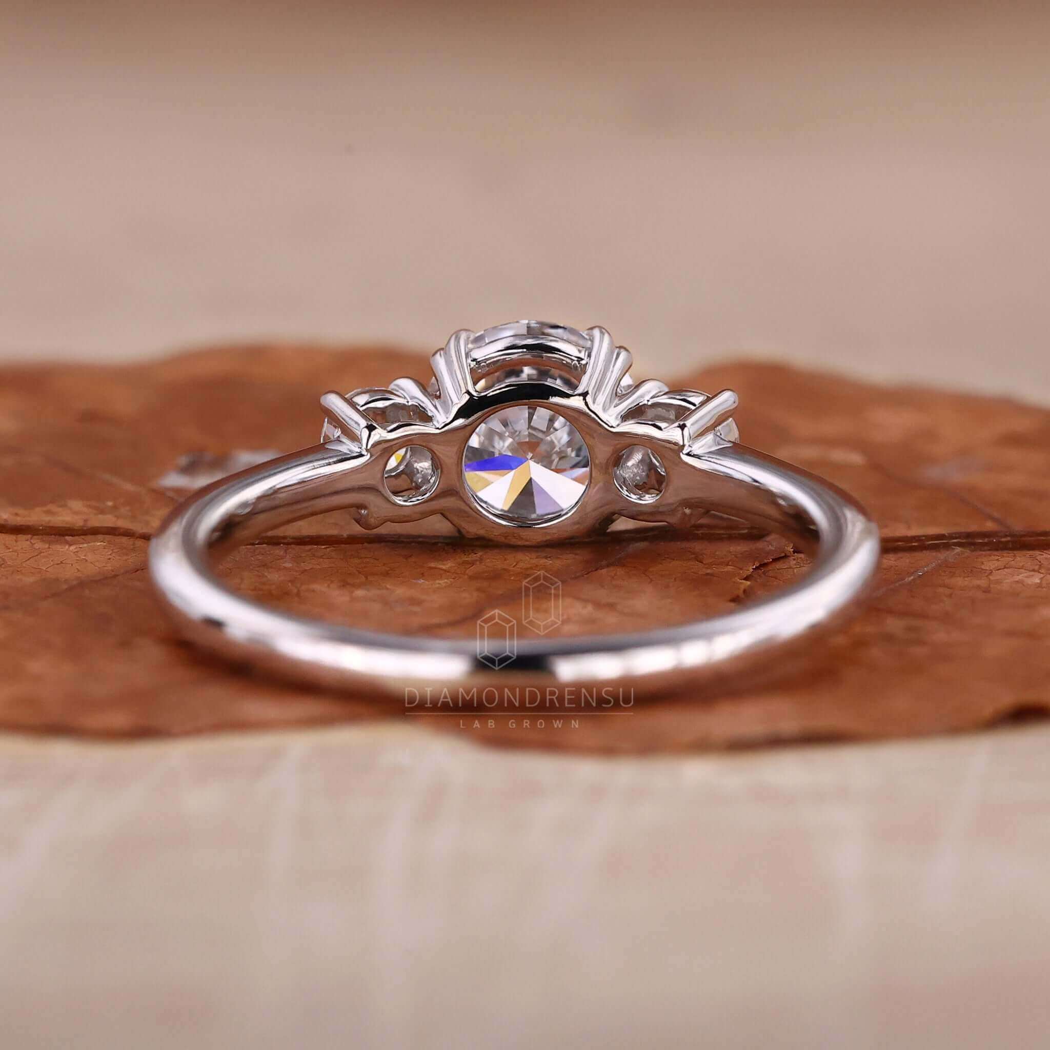 lab created diamond ring