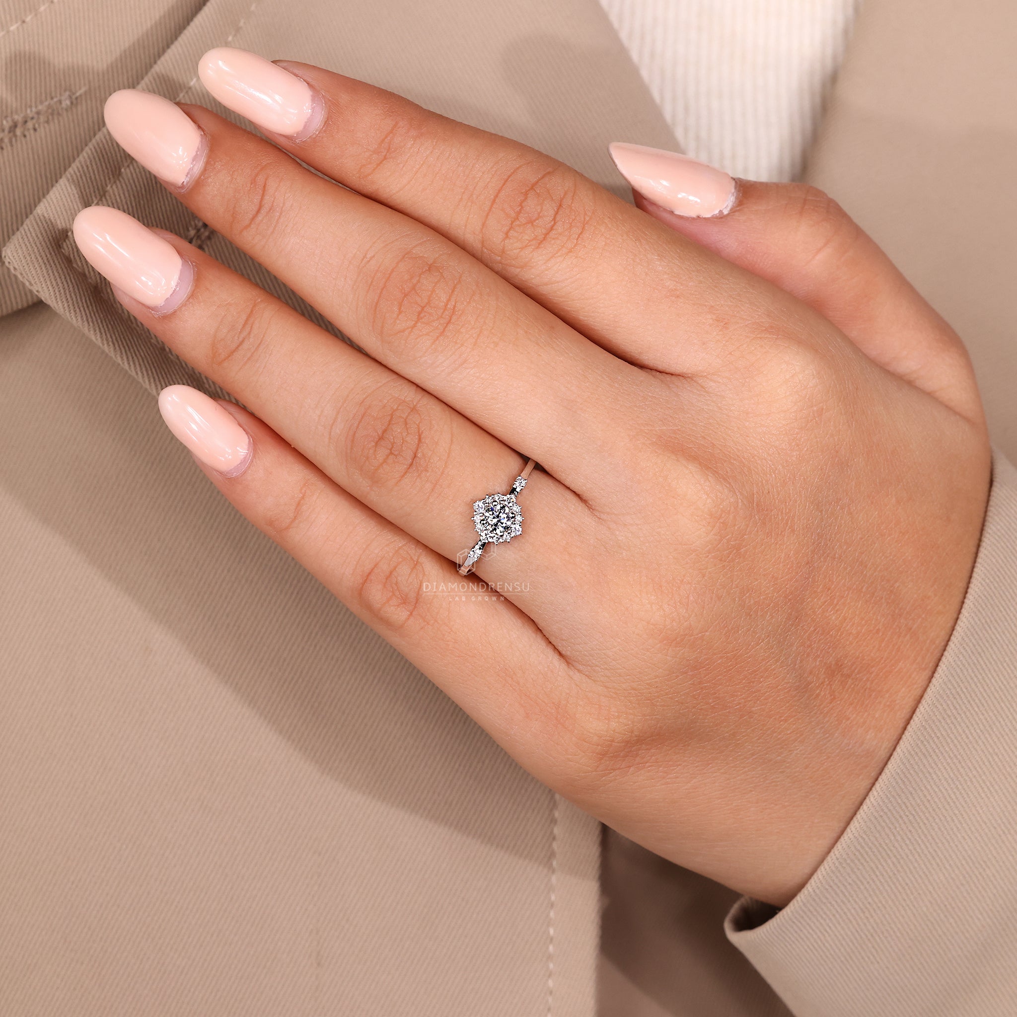 Handmade ring shaped by expert hands.
