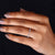Lab grown diamond open wedding band.
