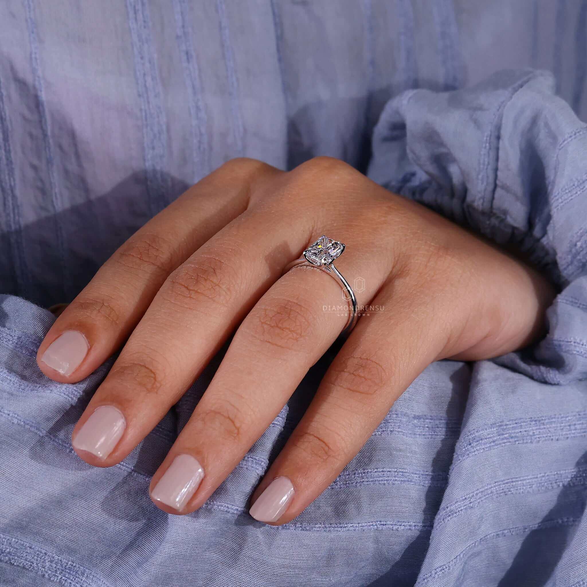 Solitaire engagement ring in handmade jewellery for timeless charm.