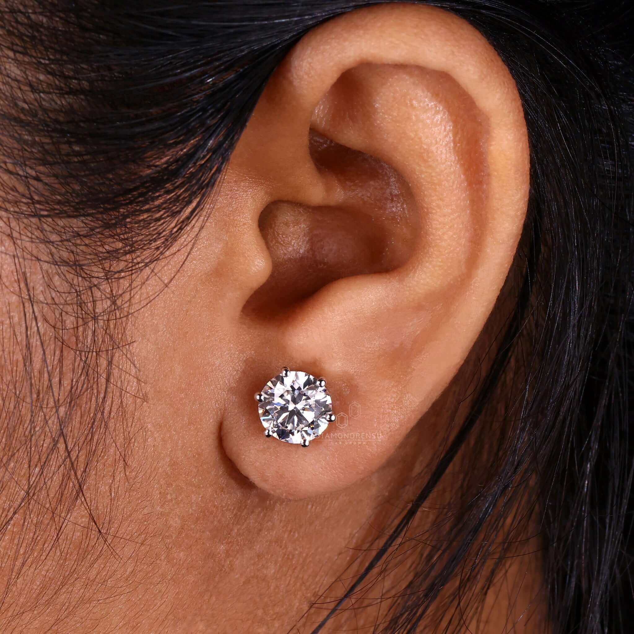 diamond stud earrings