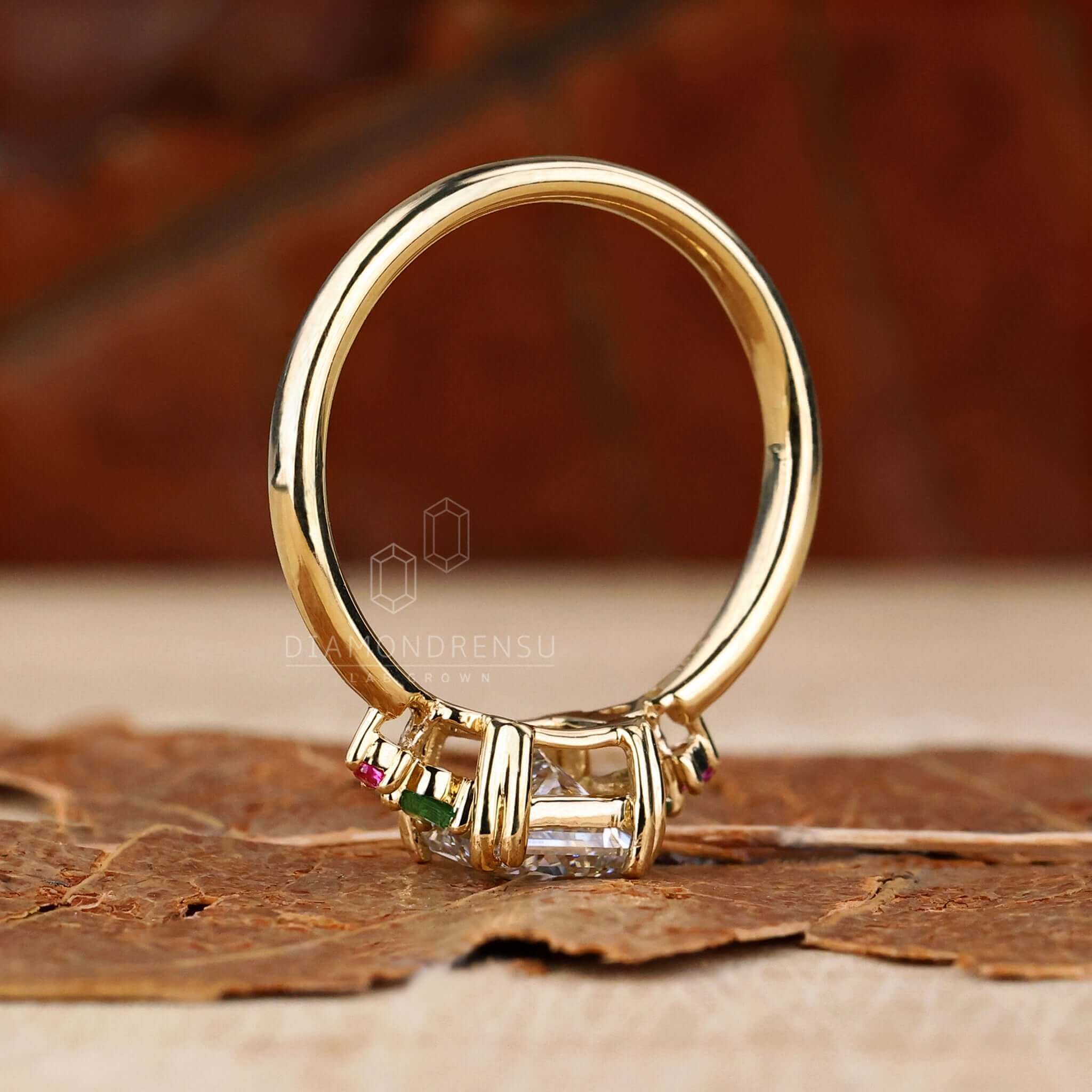 lab created diamond ring