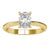 Solitaire oval engagement ring featuring timeless elegance and simplicity.
