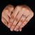 Diamond solitaire ring crafted in white gold ring.
