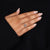 Round cut hidden halo engagement ring in yellow gold style.
