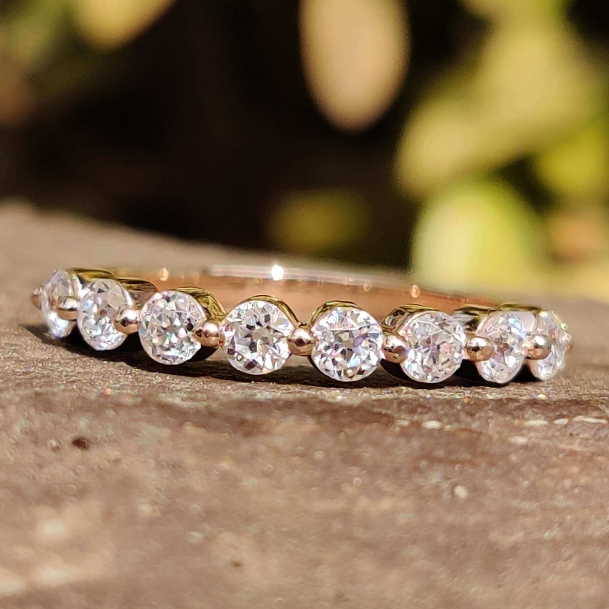 moissanite band