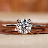 round cut diamond engagement ring