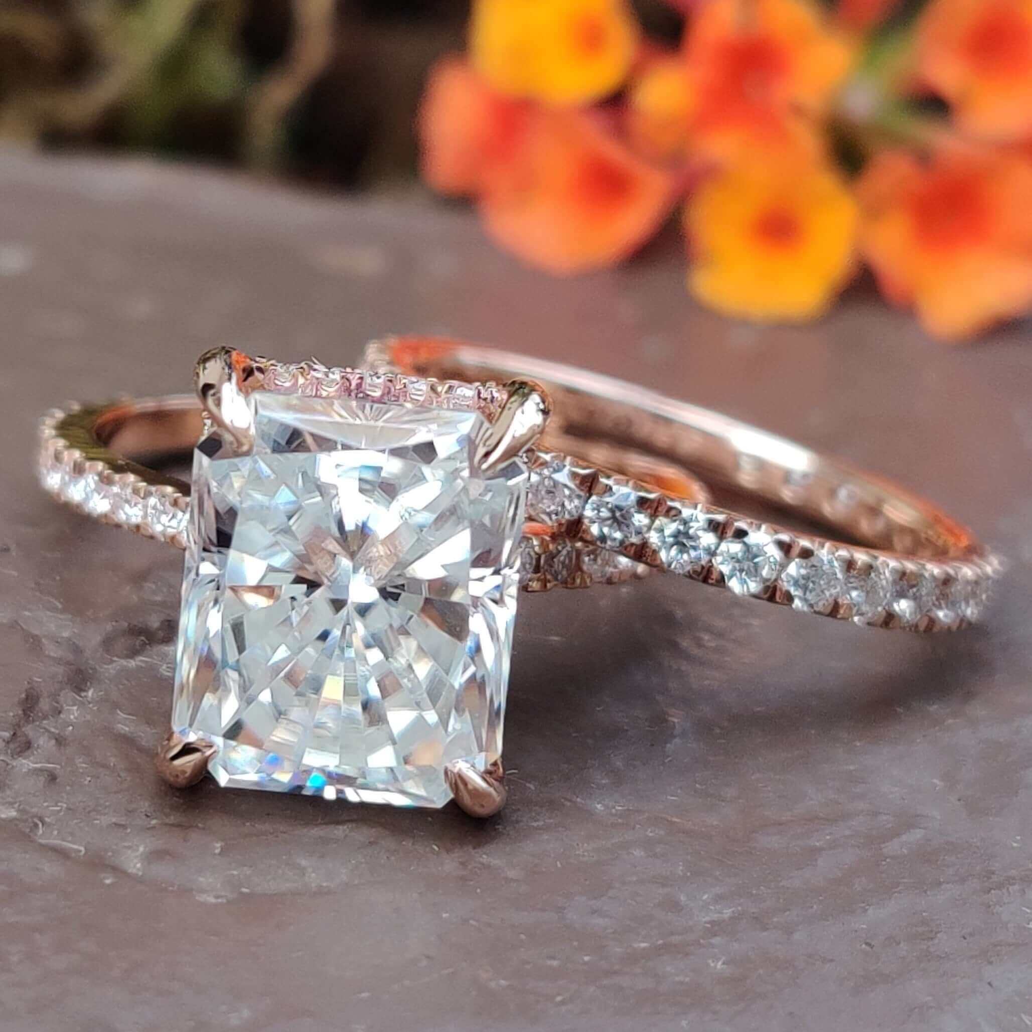 moissanite rings - diamondrensu