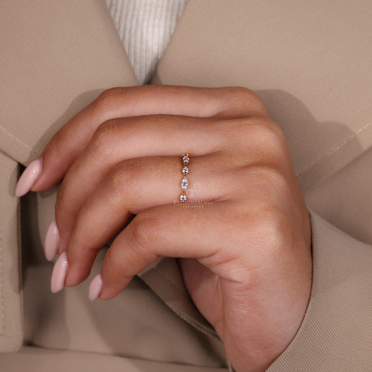 Simple wedding band crafted in yellow gold for a classic look.