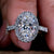 Elegant Oval Diamond Engagement Ring with claw prong setting.