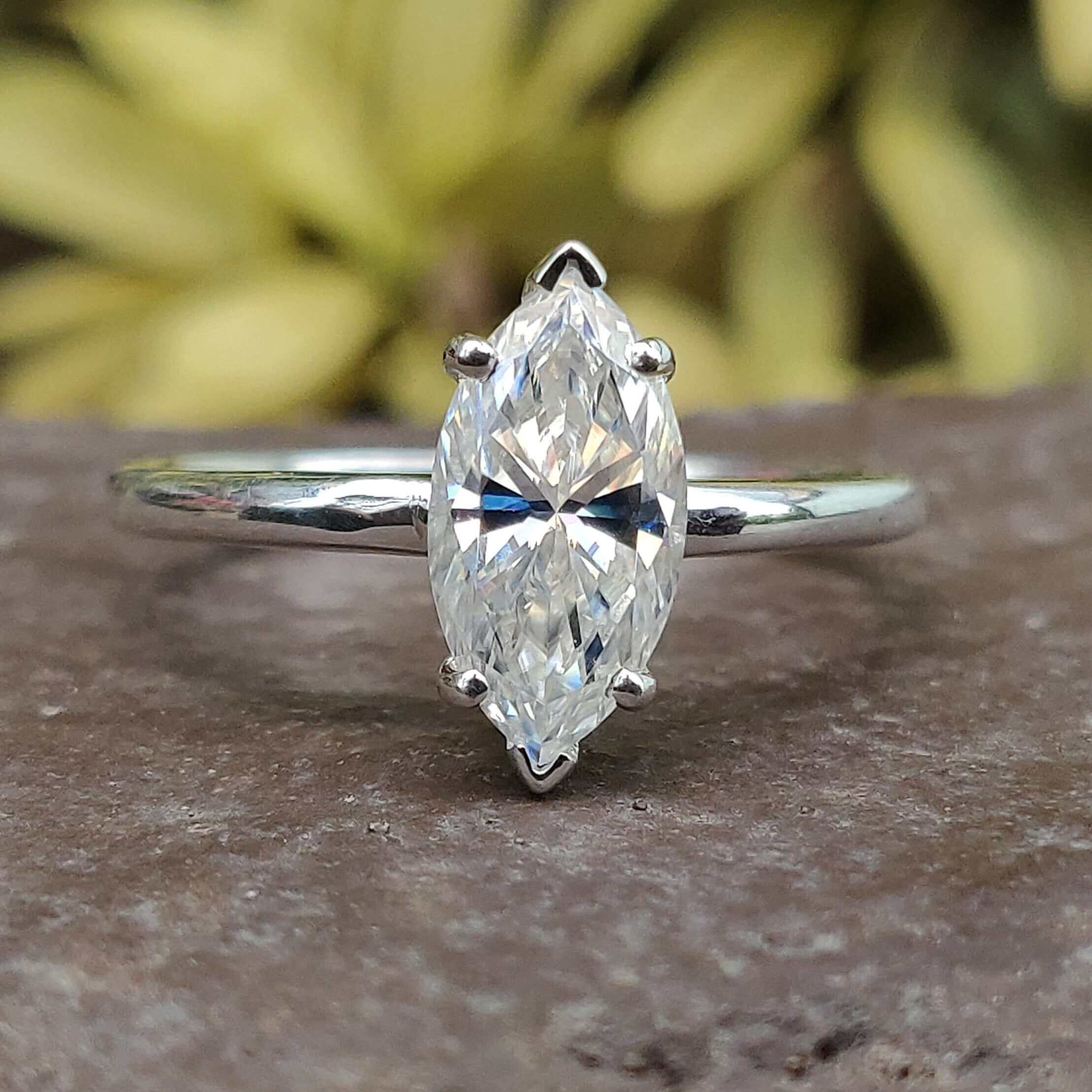 Marquise cut engagement ring antique marquise engagement ring
