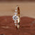 5 stone engagement ring in yellow gold.
