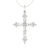 0.60 TW Round Moissanite Lovely Criss-Cross Wedding Pendant