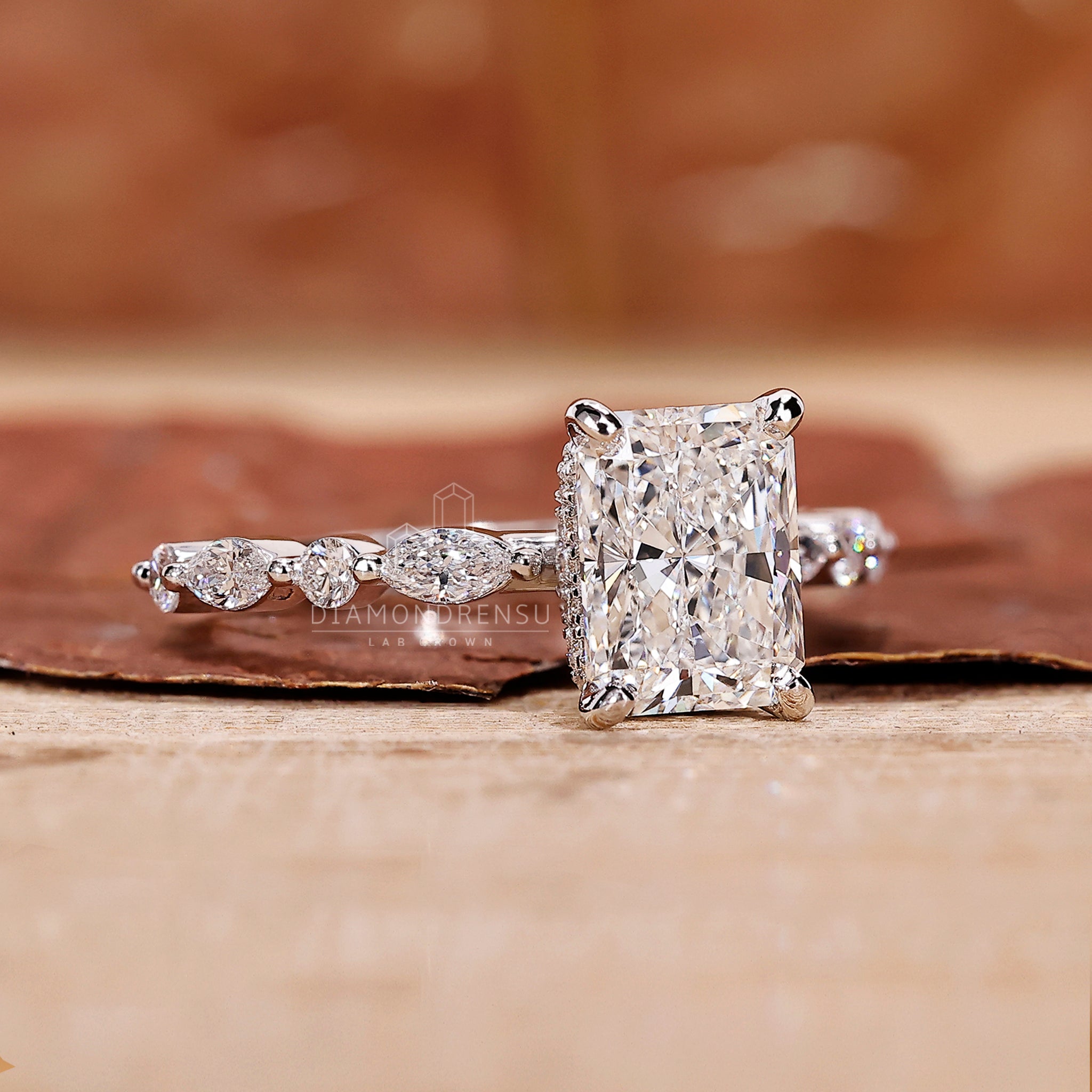 Shared Prong Diamond Ring crafted with precision.
