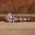 pear cut lab grown diamond ring