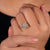 Pave diamond ring with sparkling accents and handmade jewellery setting.
