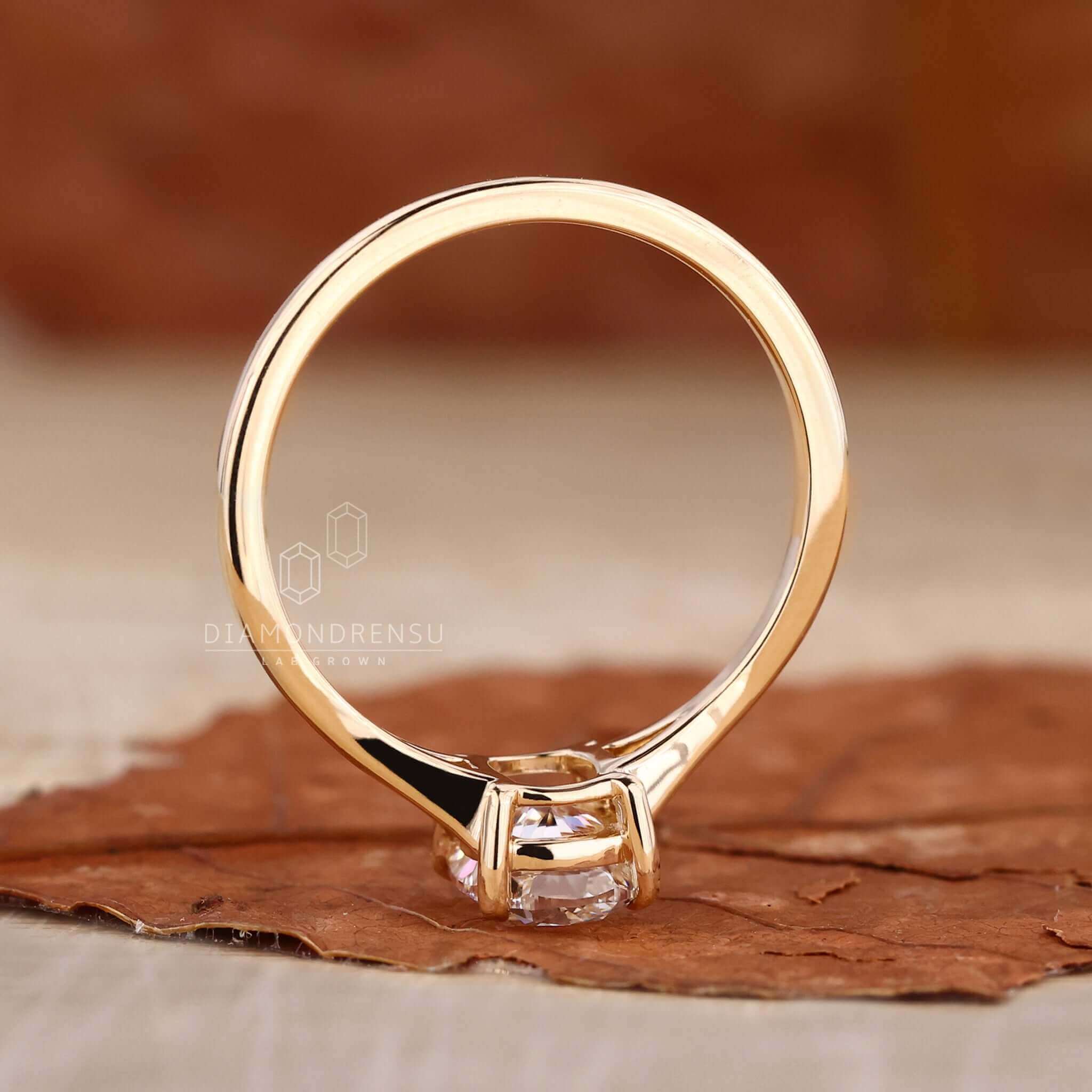 Unique elongated cushion cut ring showcasing elegant design.