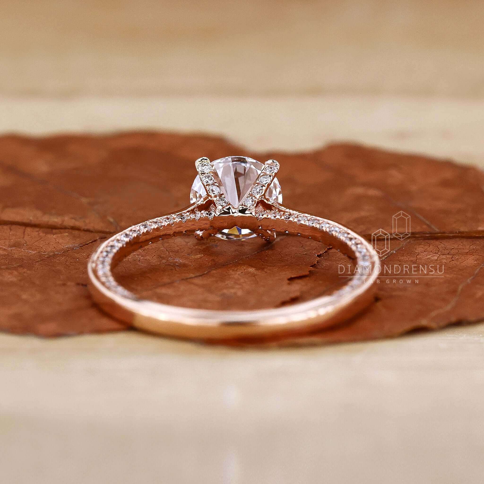 lab created diamond ring