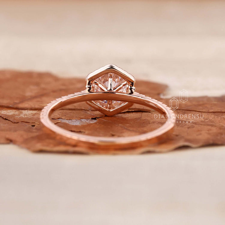 Diamond engagement ring featuring a 1 carat diamond ring with a cathedral setting engagement ring design for proposals.
