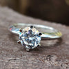 Knife Edge Ring Solitaire Engagement Ring
