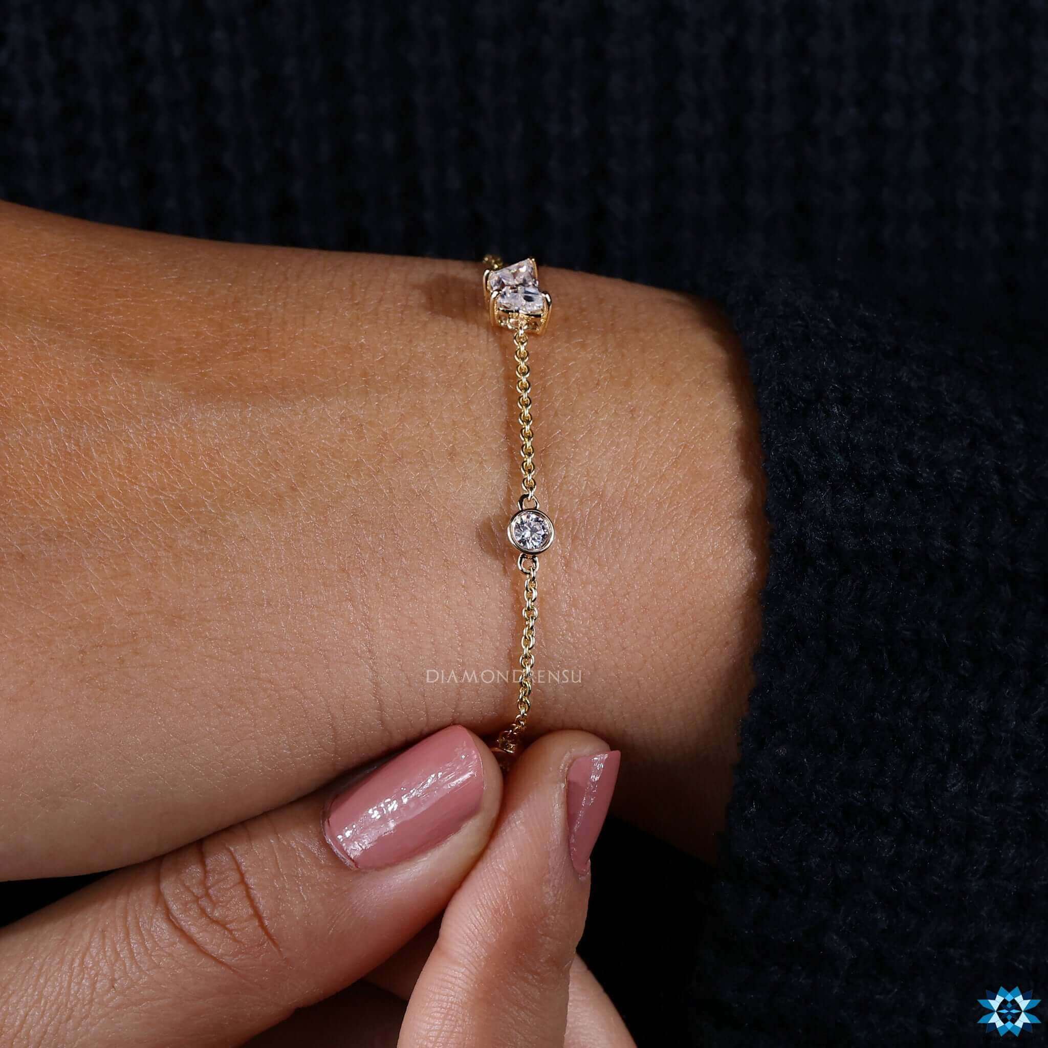 butterfly moissanite bracelet