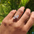 Buy moissanite ring from Diamondrensu UK featuring a double stone design.
