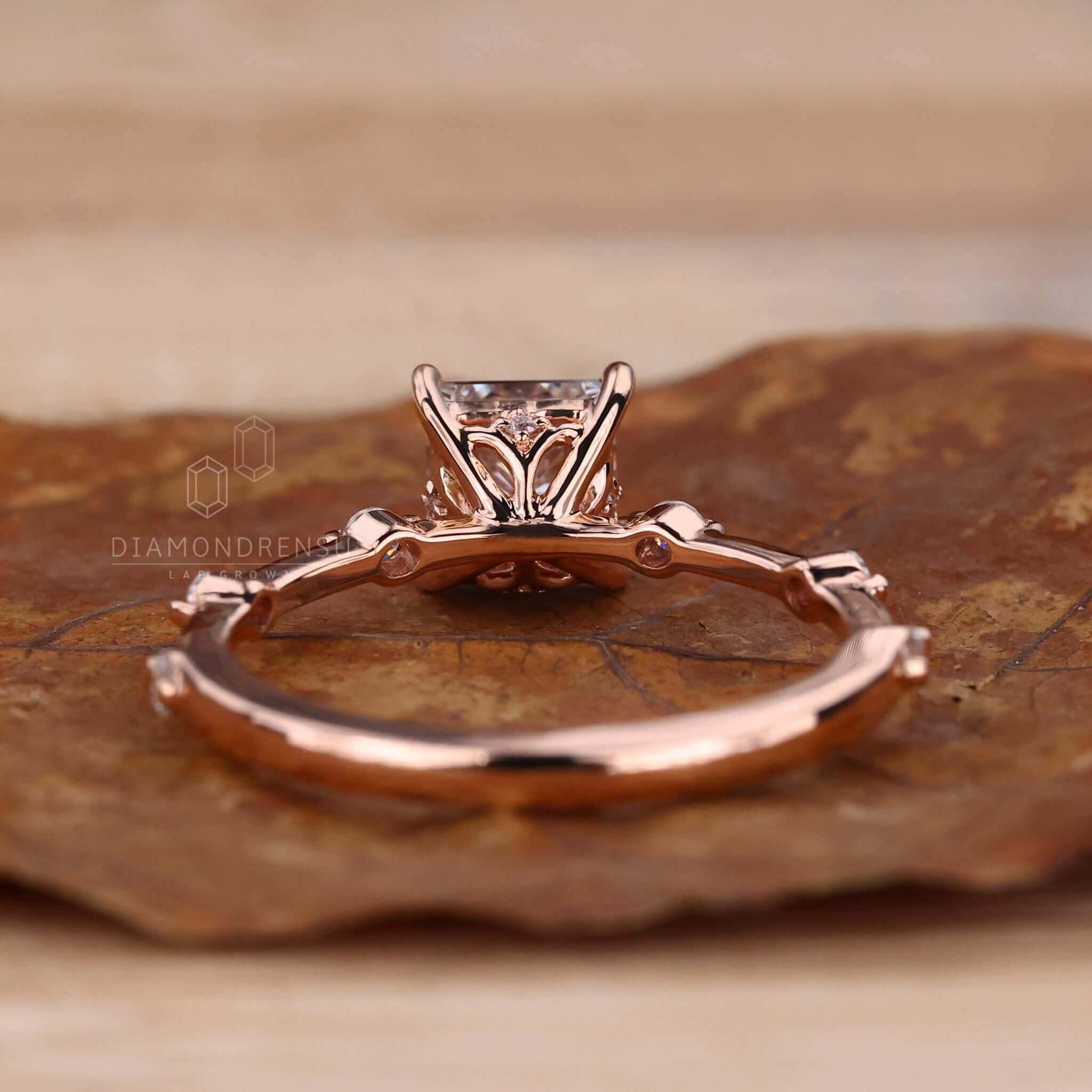 Princess cut diamond engagement ring, perfect for special moments.