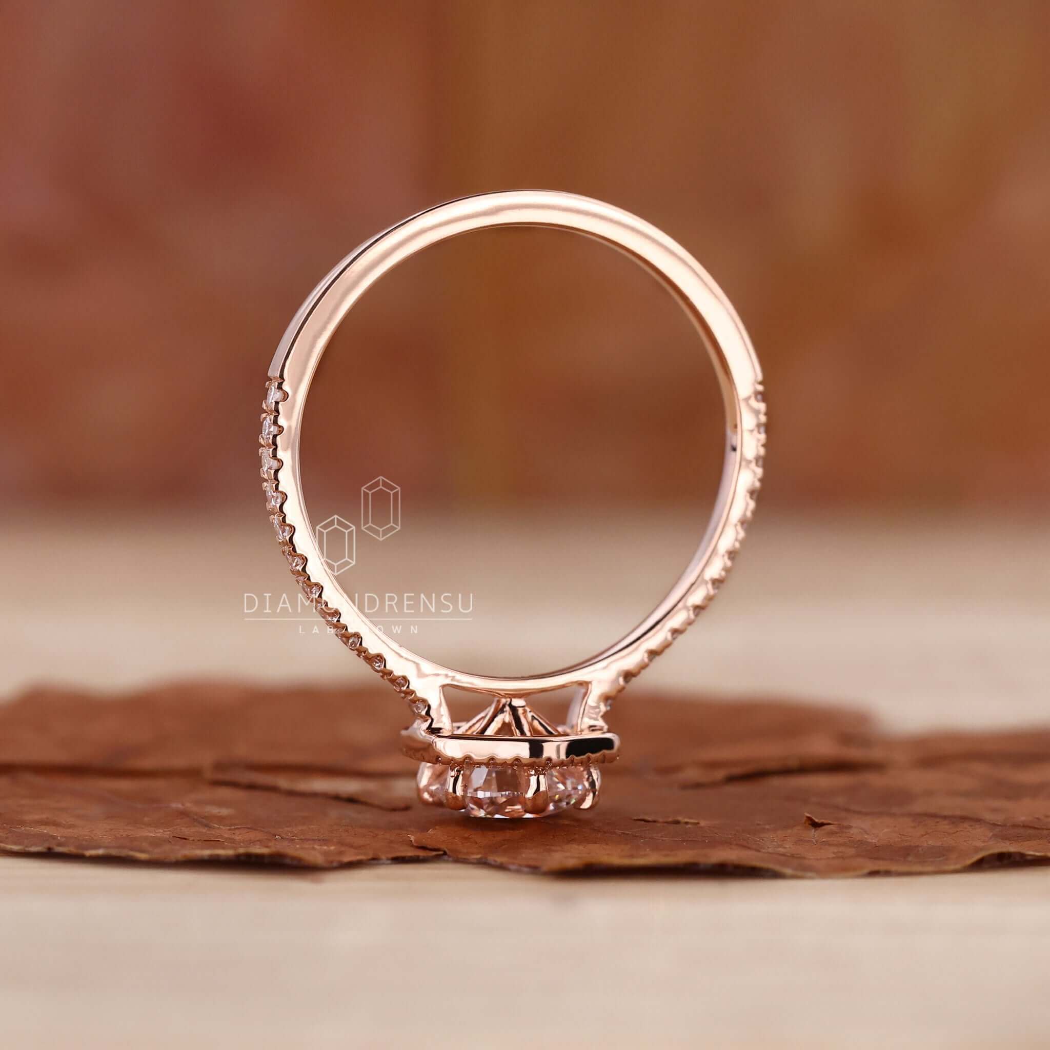 lab created diamond ring