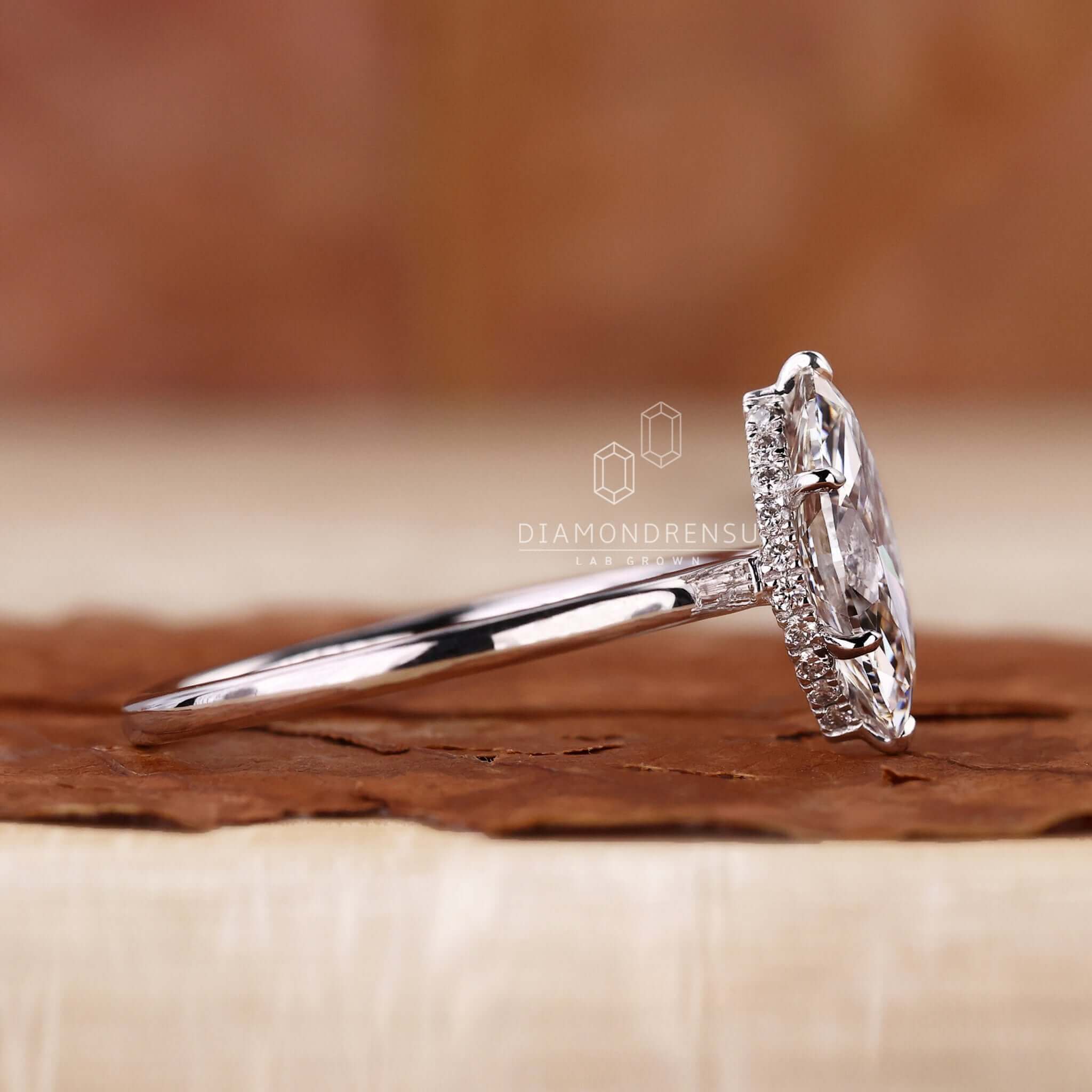 marquise cut diamond engagement ring