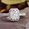 Radiant Cut Engagement Ring featuring a beautiful radiant cut moissanite ring design.