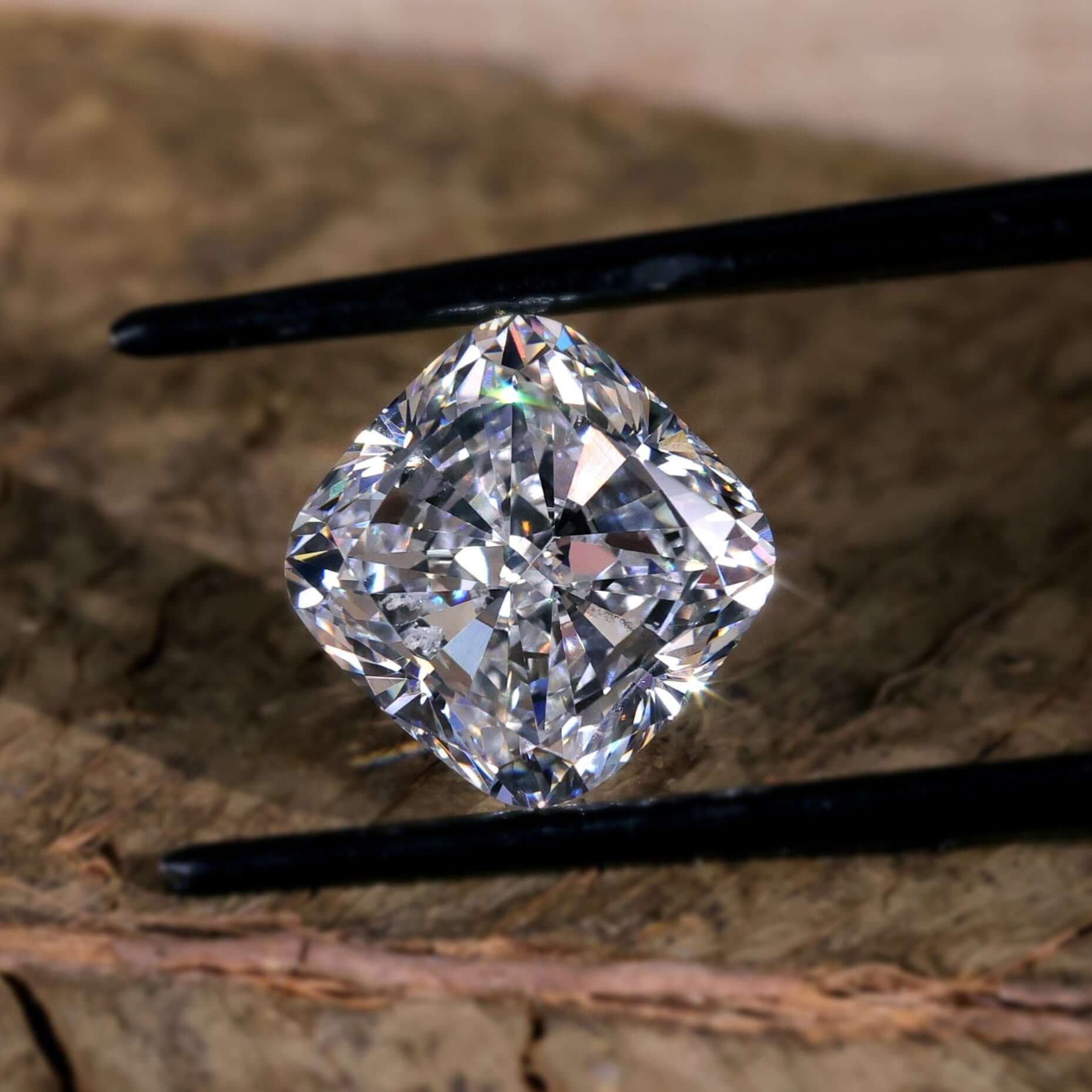 cushion cut diamond engagement ring