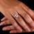4 prong ring featuring claw prong
