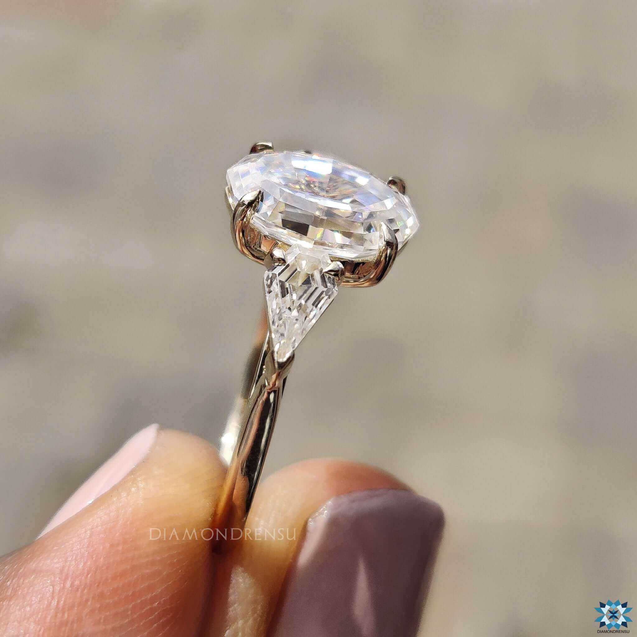 affordable moissanite engagement ring