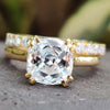 moissanite engagement ring