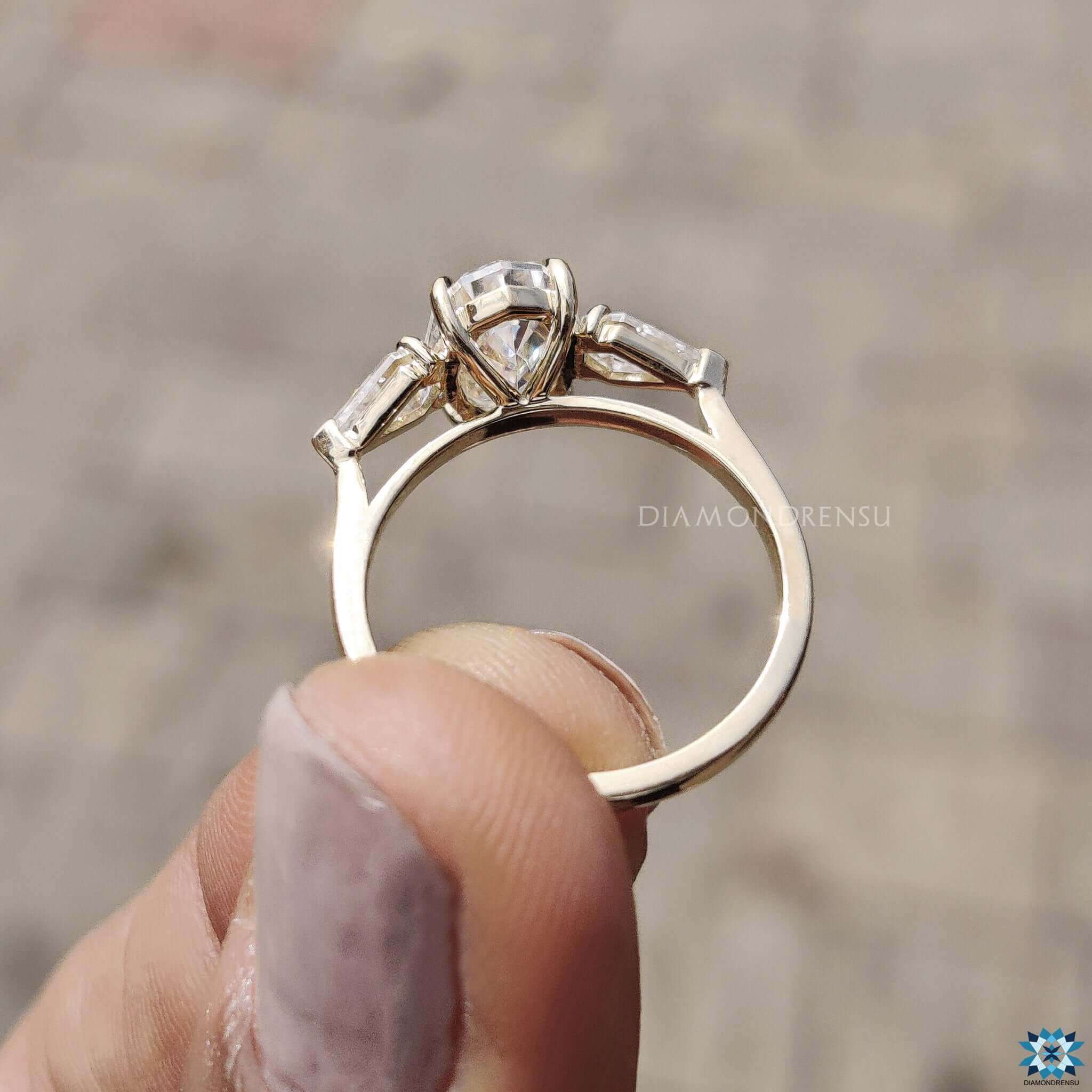 cathedral set engagement ring