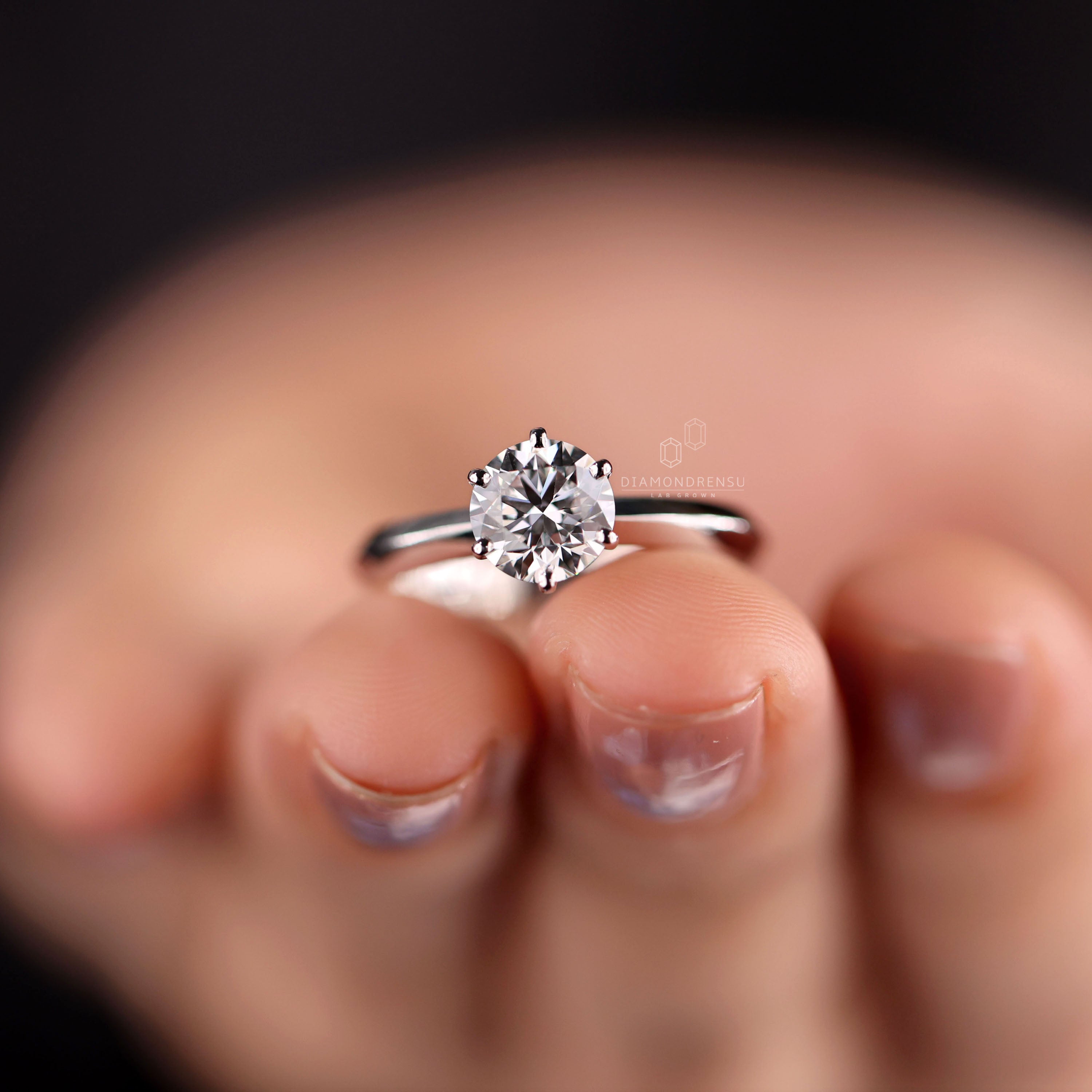 Elegant solitaire engagement ring for romantic proposals.