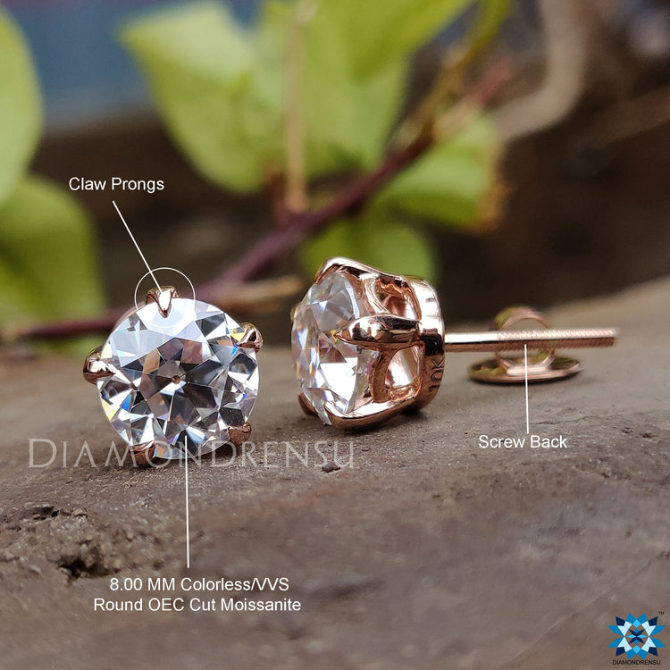 five prong stud earrings