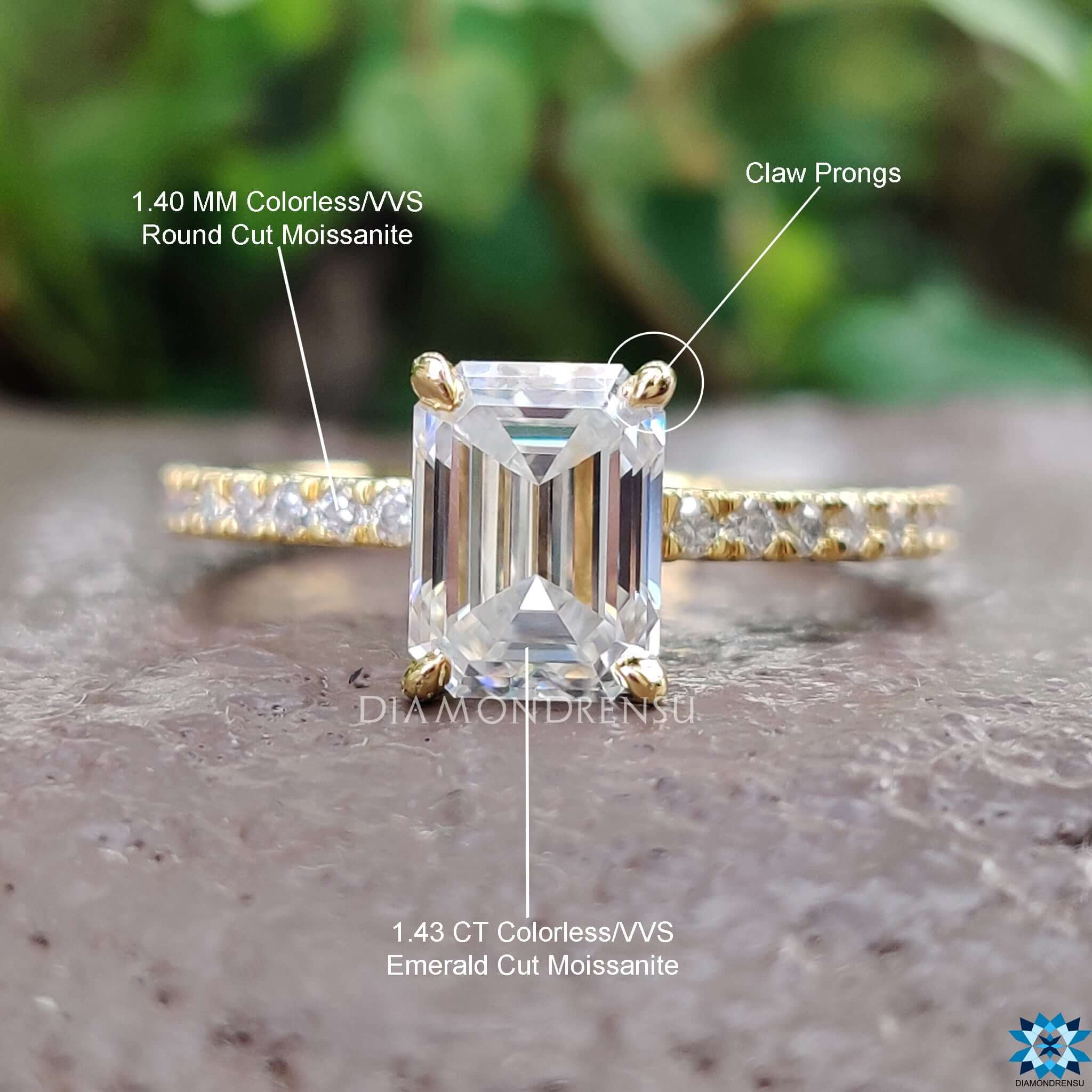 moissanite wedding ring