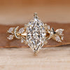 Dutch marquise ring with round and marquise side stones.