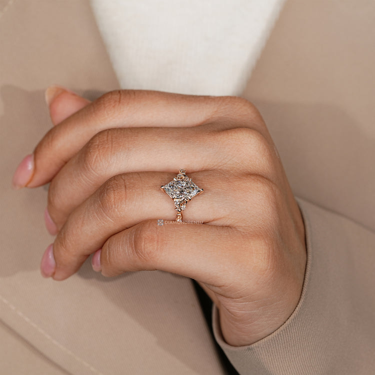 IGI certified Dutch marquise diamond ring handmade.