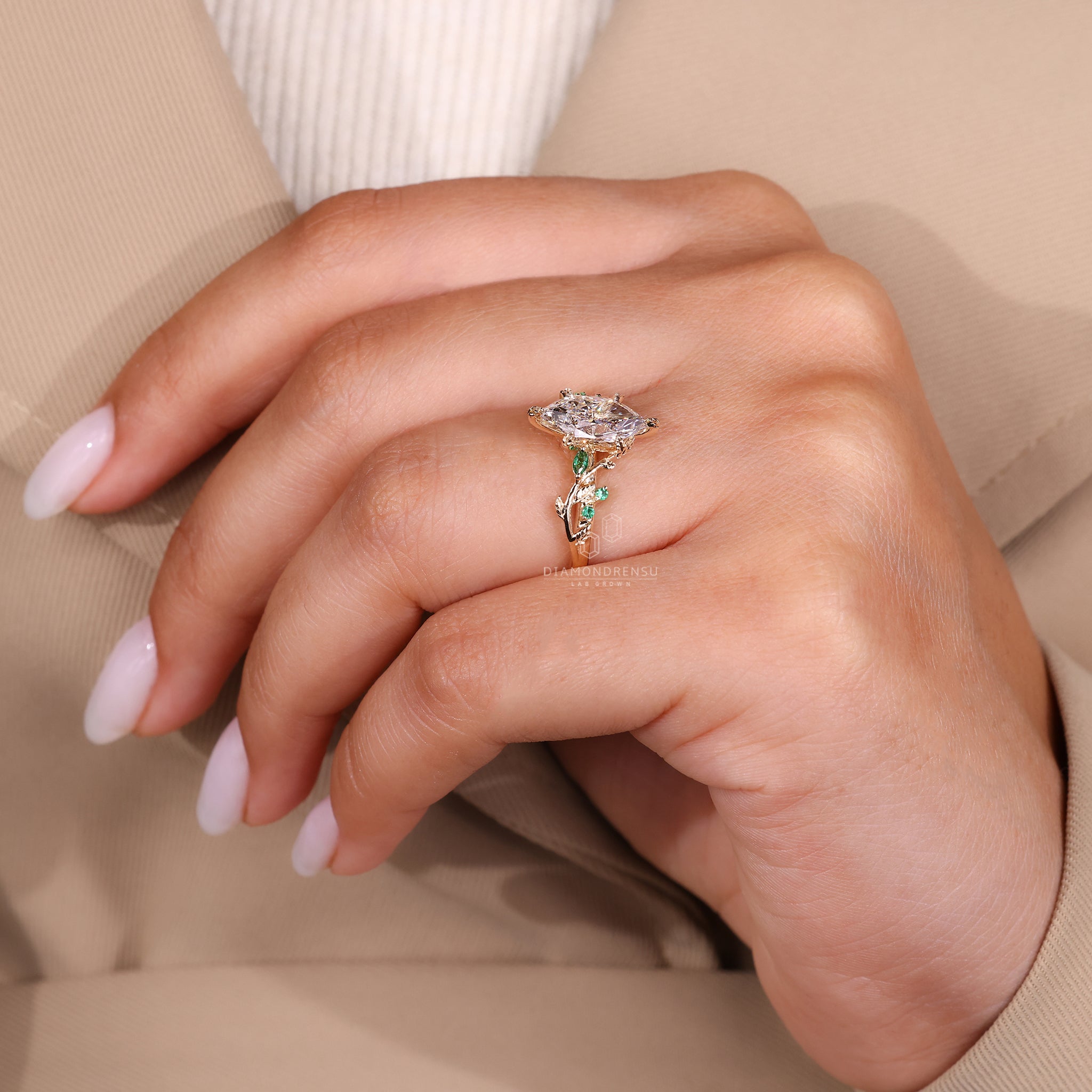 IGI certified diamond ensures quality and authenticity.
