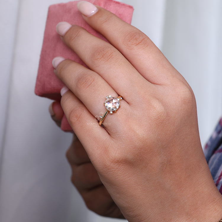 IGI certified yellow gold diamond ring UK.
