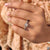 6 claw prong ring in custom engagement ring style
