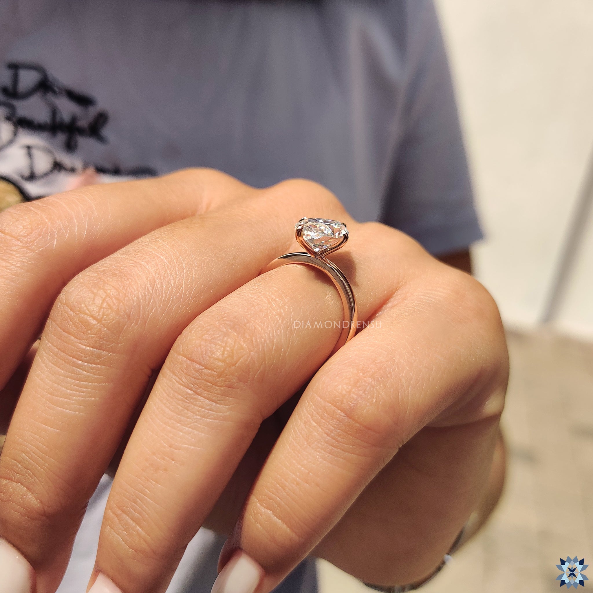 Marquise Cut Ring in prong setting style
