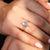 6 Claw Prong Setting used in tulip ring look.
