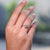 Round Diamond Side Stone used in marquise cut diamond ring.
