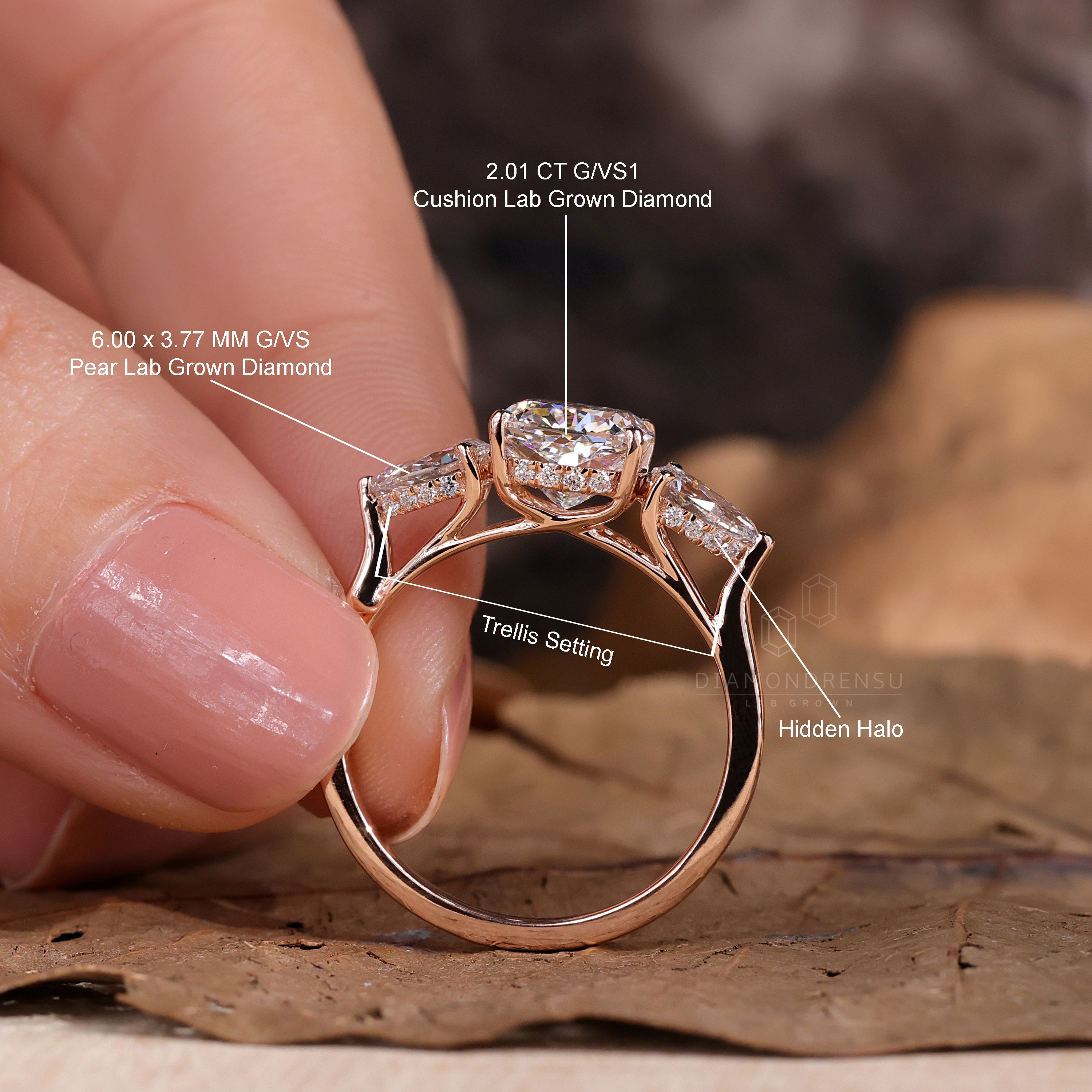 trellis setting ring